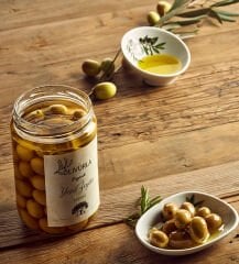 Organik Çeşnili Yeşil Zeytin - Domat Varyetesi