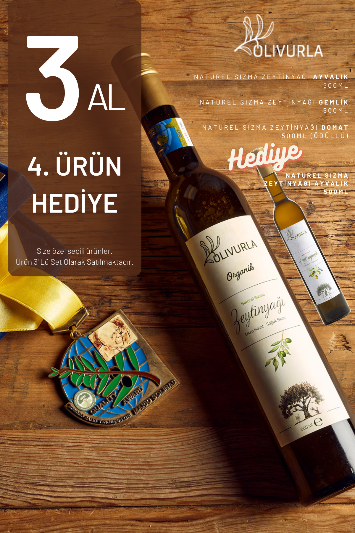 Tadım Seti 3 Ürüne 4. Ürün Hediye